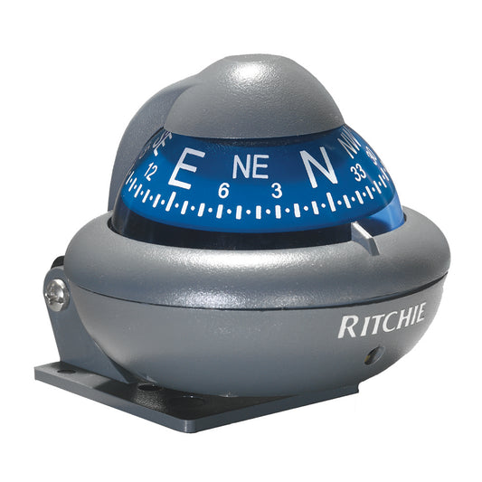 Ritchie X10A RitchieSport Automotive Compass  Bracket Mount  Gray X10A