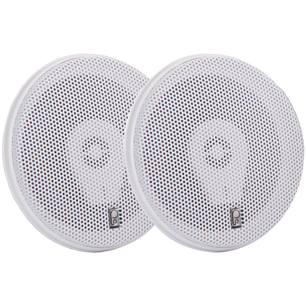 PolyPlanar MA8506 6 200 Watt Titanium Series Speakers  White MA8506W