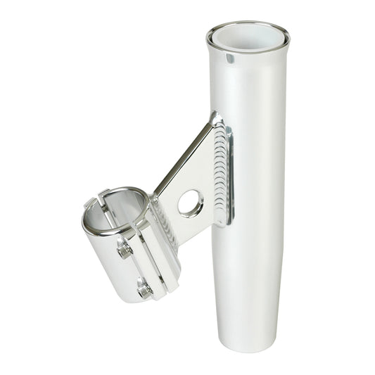 Lees ClampOn Rod Holder  Silver  Vertical Mount  Fits 2375 OD Pipe RA5005SL