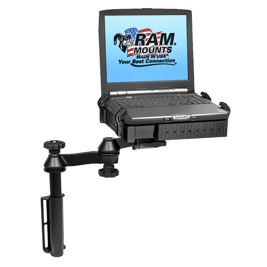 RAM Mount Universal Flat Surface Vertical DrillDown Vehicle Laptop Mount Stand RAMVB181SW1