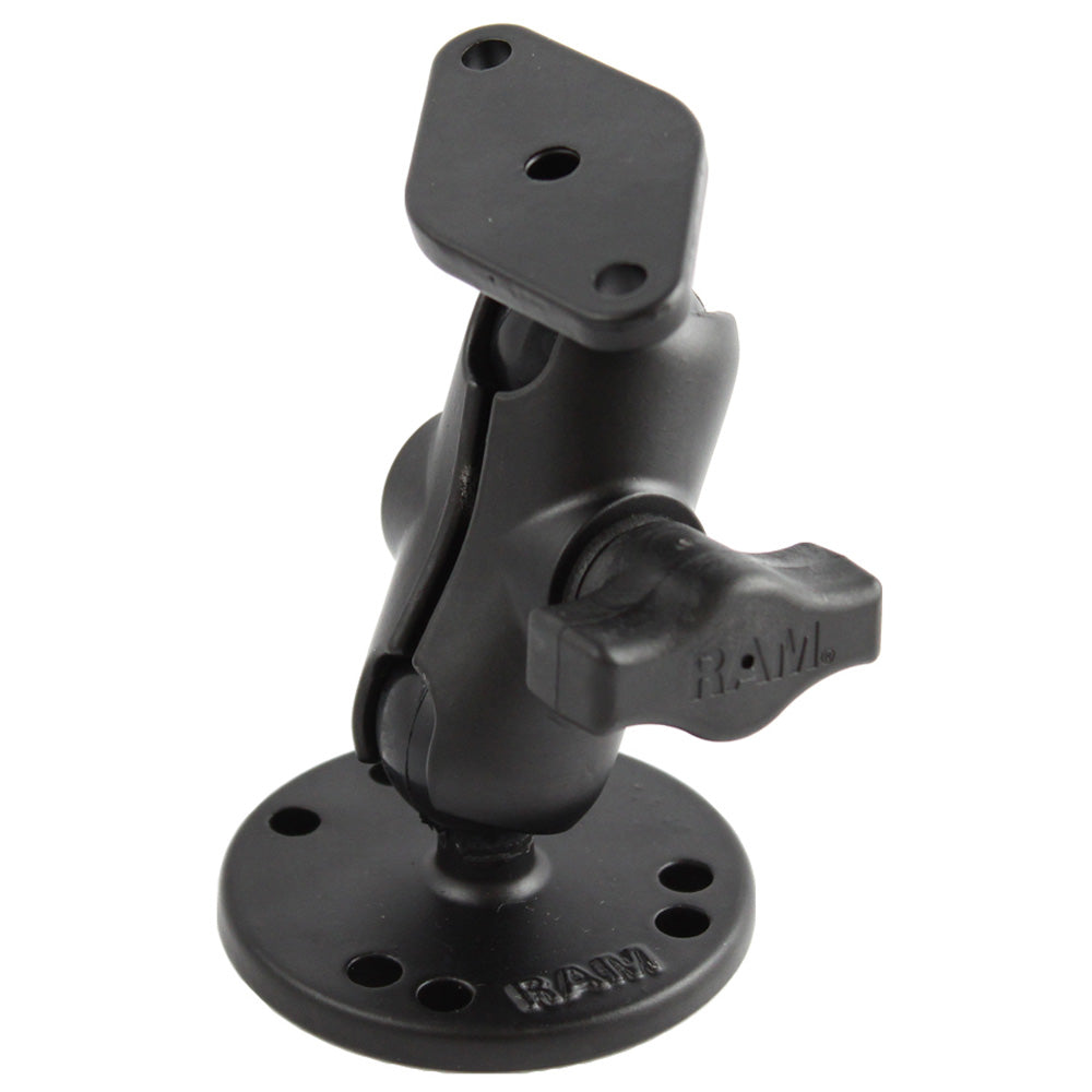 RAM Mount Flat Surface Mount Short Arm wDiamond Base RAMB138UA
