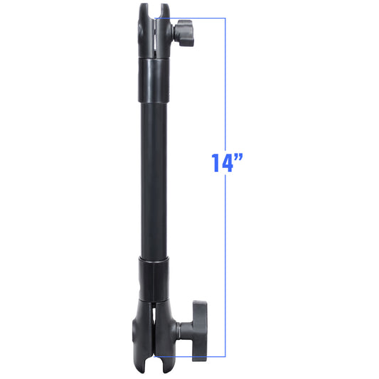 RAM Mount 14 Long Extension Pole w1 and 15 Single Open Socket RAPCB20114U