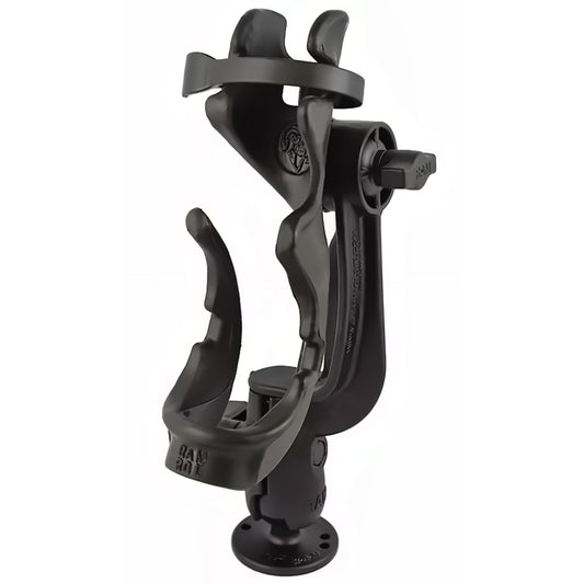 RAM Mount RAMROD 2000 Fishing Rod Holder wRAMROD Revolution RatchetSocket System  Round Flat Surface Base RAM114RBU