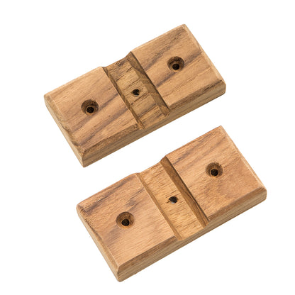 Whitecap Teak Rod Storage Rack Mounting Brackets  Pair 60609