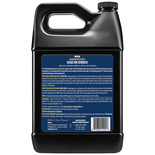 Meguiars 49 Mirror Glaze HD Oxidation Remover  1 Gallon M4901