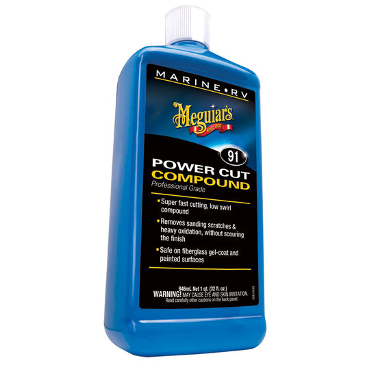 Meguiars 91 MarineRV Pro Grade Power Cut Compound  32oz M9132