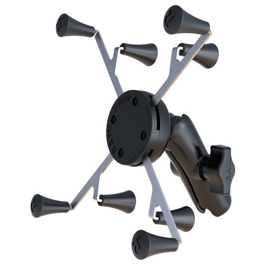 RAM Mount Universal XGrip Cradle with 1 Ball  STANDARD Length Double Socket Arm f7 Tablets RAMHOLUN8B201U
