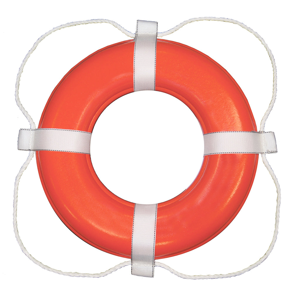 Taylor Made Foam Ring Buoy  20  Orange wWhite Grab Line 363