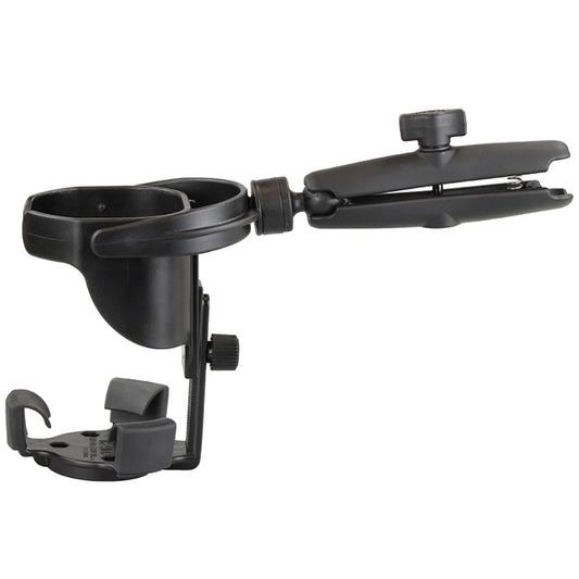 RAM Mount Level Cup XL wLong Double Socket Arm RAMB417BC201U