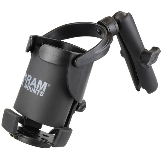 RAM Mount Level Cup XL wLong Double Socket Arm RAMB417BC201U