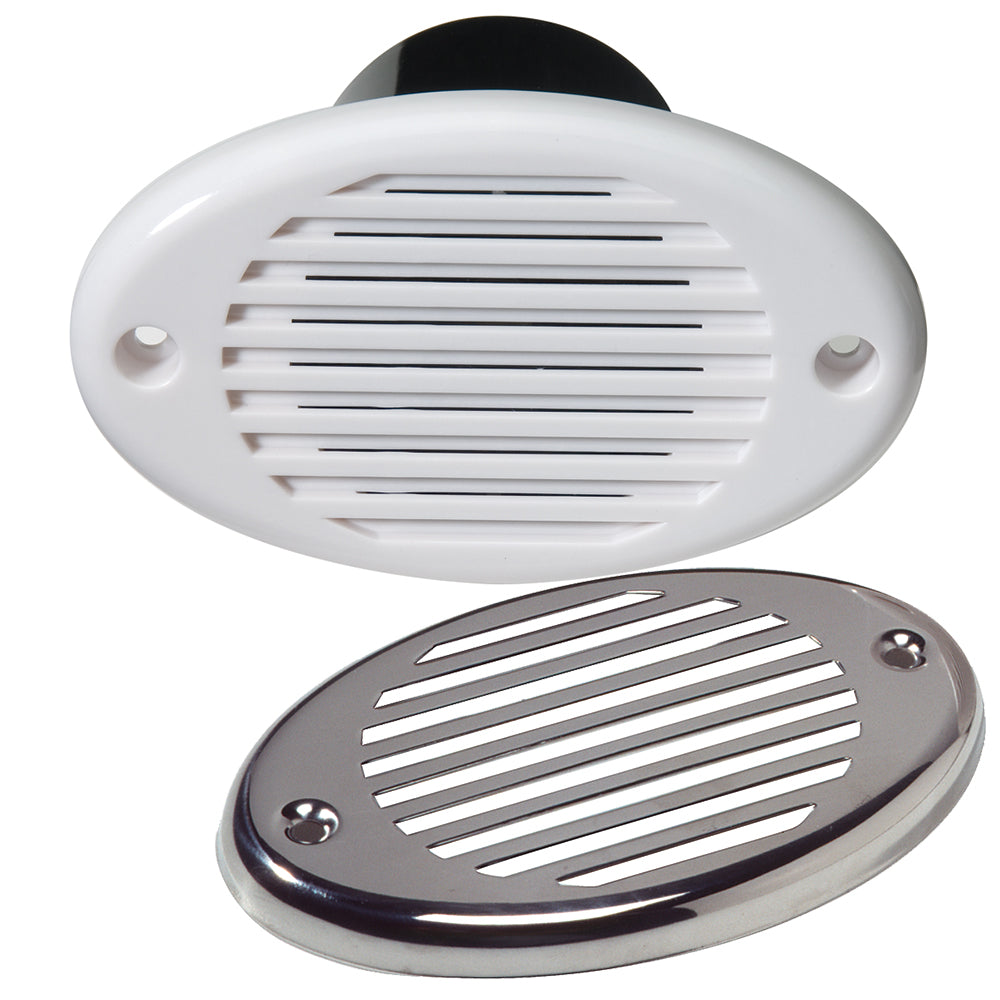 Innovative Lighting Marine Hidden Horn  White wStainless Steel Overlay 54001017