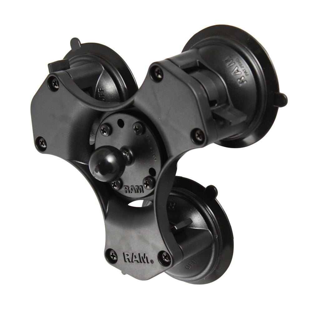 RAM Mount TwistLock Triple Suction Cup Ball Base RAPB3652241U