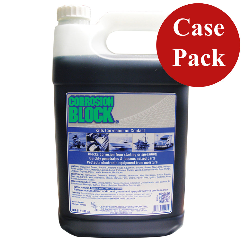 Corrosion Block Liquid 4Liter Refill  NonHazmat NonFlammable  NonToxic Case of 4 20004CASE
