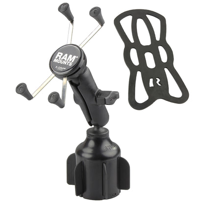 RAM Mount RAM XGrip Large Phone Mount wRAM Stubby Cup Holder Base RAPB2994UN10U