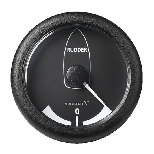 Veratron 338 85MM ViewLine Rudder Angle Indicator 4545  8 to 32V  Black Dial  Bezel A2C59512410