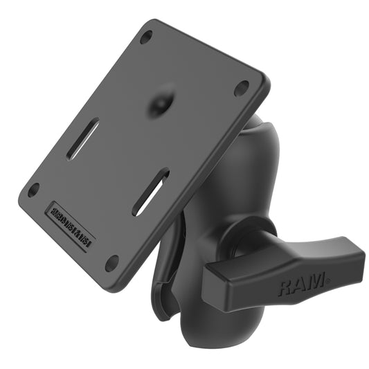 RAM Mount RAM Double Socket Arm w75x75mm VESA Plate RAM103UB2461