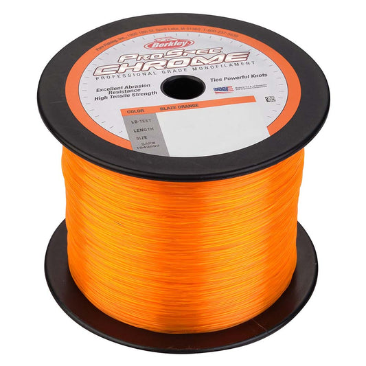 Berkley ProSpec Chrome Blaze Orange Monofilament  50 lb  1000 yds  PSC1B5080 1544000