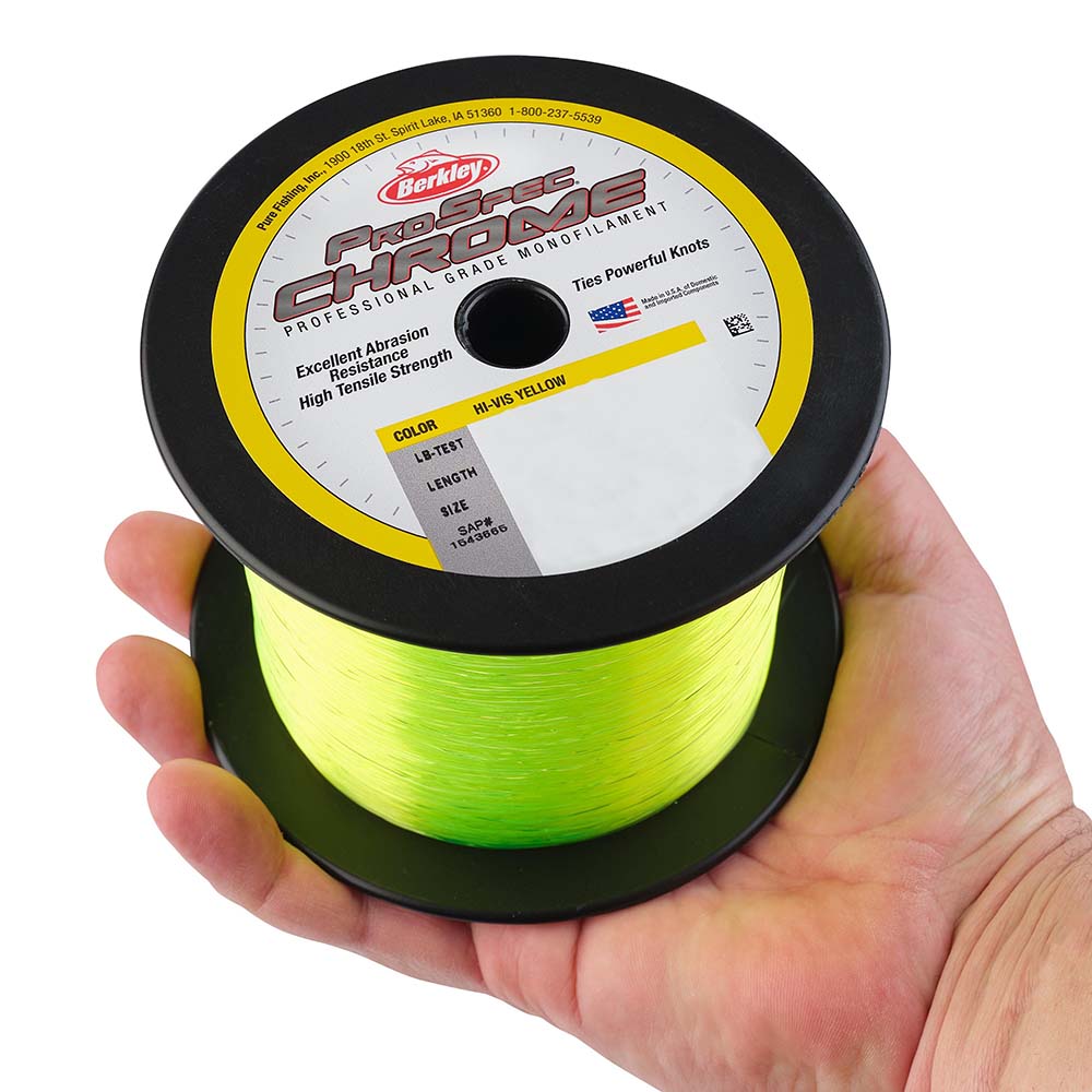 Berkley ProSpec Chrome HiVis Yellow Monofilament  40 lb  1000 yds  PSC1B40HVY 1543667