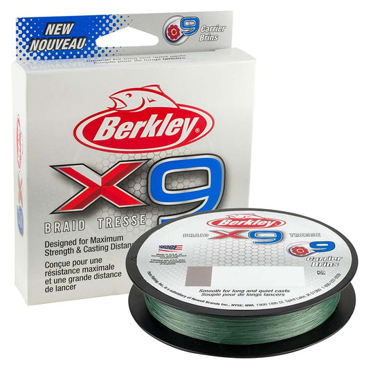 Berkley x9 Braid LowVis Green  100lb  219 yds  X9B33010022 1486832