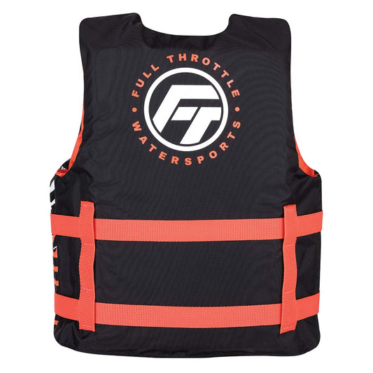 Full Throttle Youth Nylon Life Jacket  PinkBlack 11220010500222