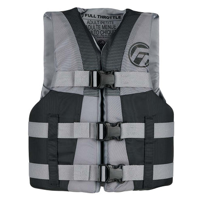 Full Throttle Teen Nylon Life Jacket  GreyBlack 11220070101022