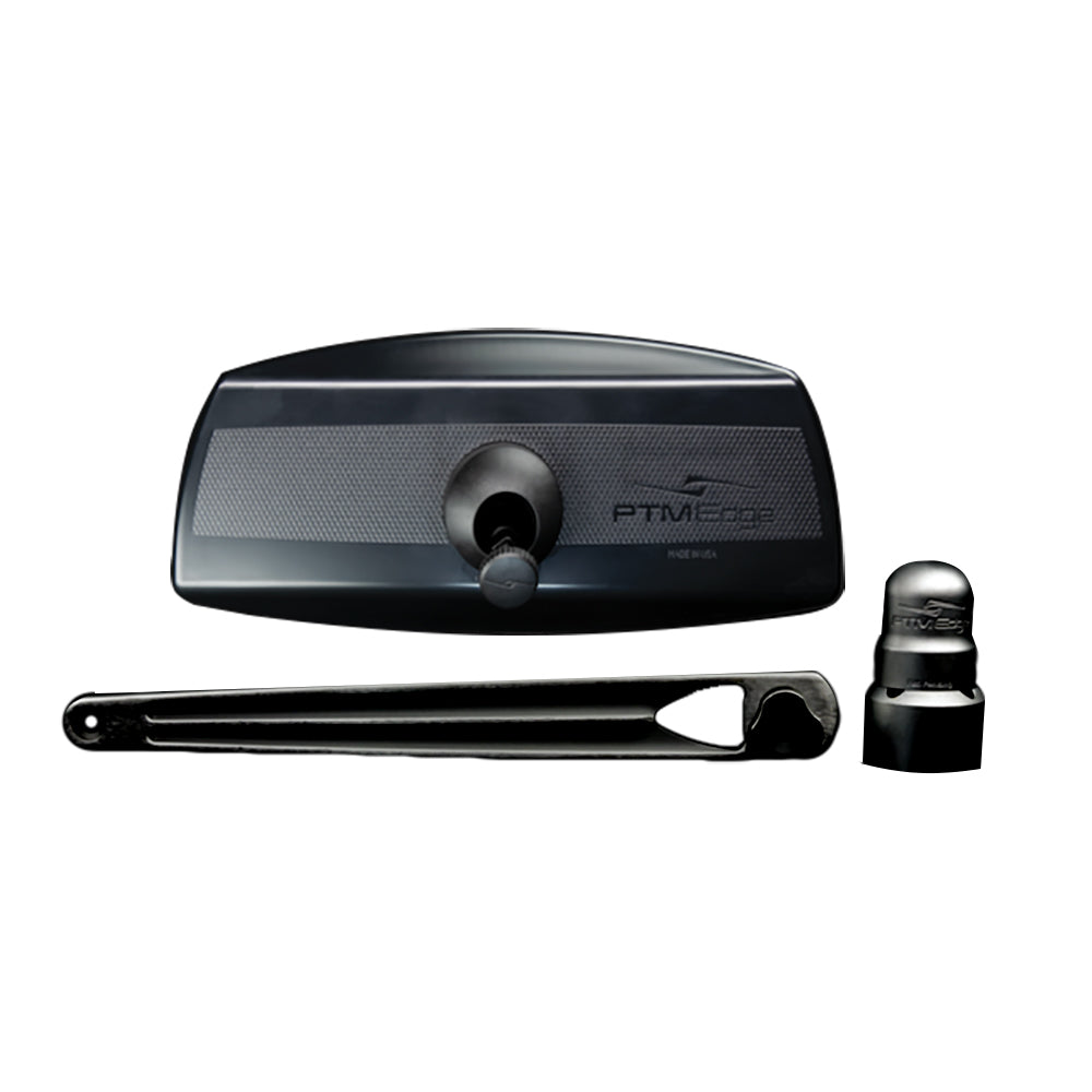 PTM Edge UCX17 PRO Pontoon MirrorBracket Kit  Black P13157170TEBBK