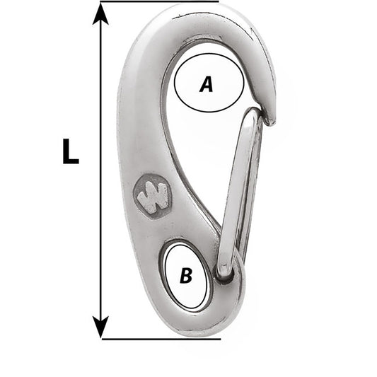 Wichard Safety Snap Hook  35mm 02479