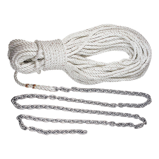 Lewmar Premium Anchor Rode 21515 of 14 Chain  200 of 12 Rope wShackle HM15HT200PX