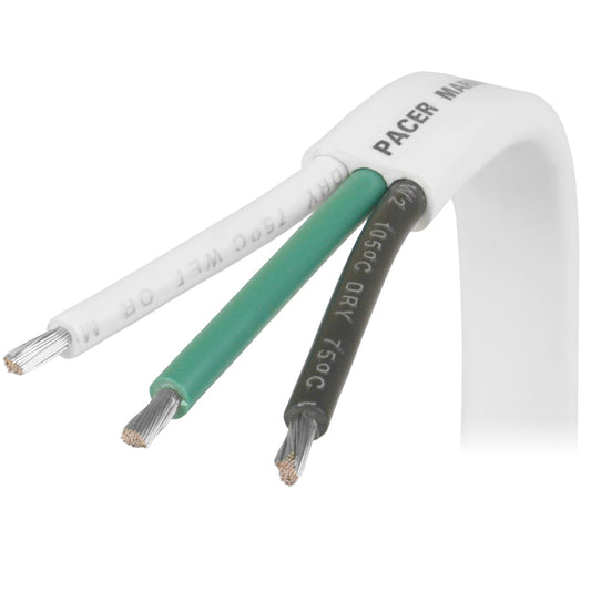 Pacer 103 AWG Triplex Cable  BlackGreenWhite  100 W103100