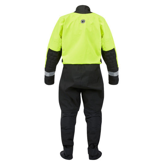 Mustang MSD576 Water Rescue Dry Suit Fluorescent Yellow GreenBlack Large MSD57602251L101