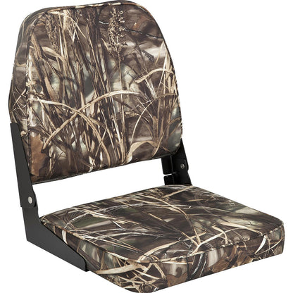 Attwood SwivlEze Low Back Padded Flip Seat  Camo 98395CAMO