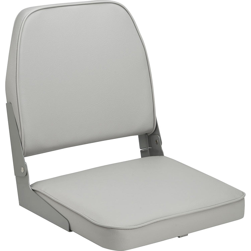 Attwood SwivlEze Low Back Padded Flip Seat  Grey 98395GY