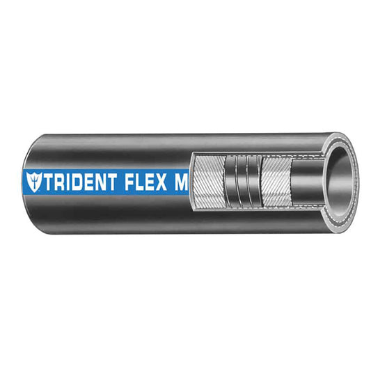 Trident Marine 114 Flex Marine Wet Exhaust  Water Hose  Black  Sold by the Foot 1001146FT